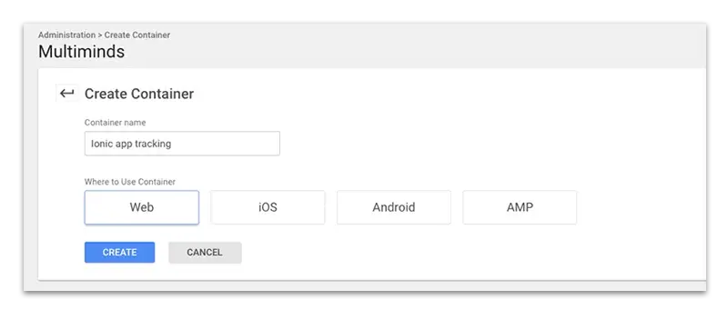 Google Analytics and Tag Manager with Ionic and Cordova apps